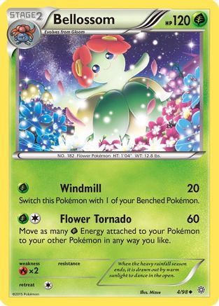 Bellossom 4/98 - Ancient Origins Reverse Holofoil