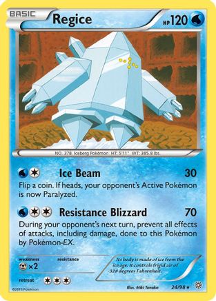 Regice 24/98 - XY Ancient Origins