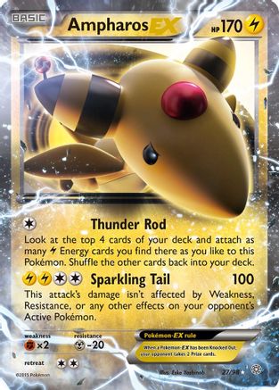 Ampharos EX 27/98 - XY Ancient Origins Holofoil