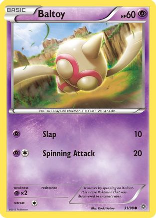 Baltoy (31) 31/98 - XY Ancient Origins