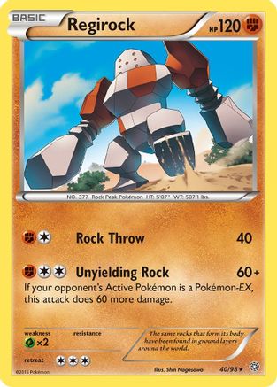 Regirock 40/98 - XY Ancient Origins Reverse Holofoil