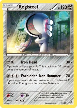 Registeel 51/98 - XY Ancient Origins Reverse Holofoil