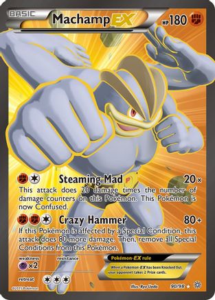 Machamp EX (90 Full Art) 90/98 - XY Ancient Origins Holofoil