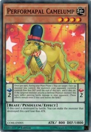 Performapal Camelump (CORE-EN005) - Clash of Rebellions 1st Edition