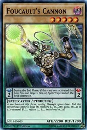 Foucault's Cannon (MP15-EN059) - 2015 Mega-Tins Mega Pack 1st Edition