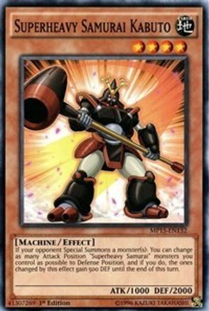 Superheavy Samurai Kabuto (MP15-EN132) - 2015 Mega-Tins Mega Pack 1st Edition