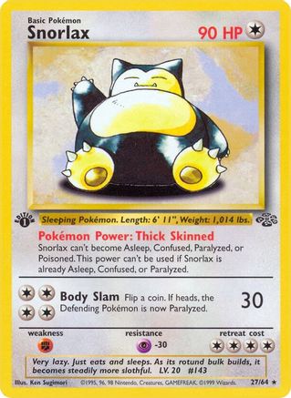 Snorlax (27) 27/64 - Jungle Unlimited