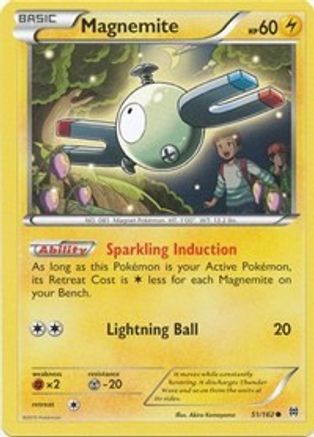 Magnemite (51) 51/162 - XY BREAKthrough Reverse Holofoil