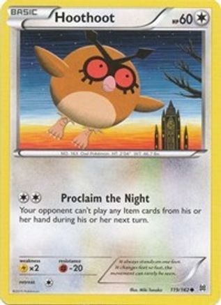 Hoothoot 119/162 - XY BREAKthrough Reverse Holofoil