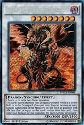Scarlight Red Dragon Archfiend (DOCS-EN046) - Dimension of Chaos 1st Edition