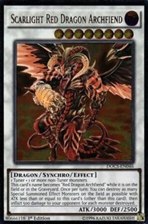 Scarlight Red Dragon Archfiend (UTR) (DOCS-EN046) - Dimension of Chaos 1st Edition GERMAN