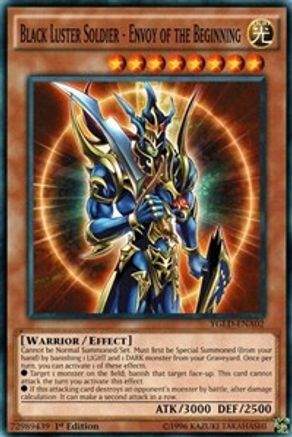 Black Luster Soldier - Envoy of the Beginning (YGLD-ENA02) - King of Games: Yugi's Legendary Decks 1st Edition