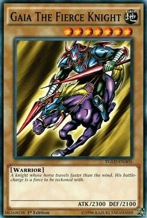 Gaia The Fierce Knight (YGLD-ENA05) - King of Games: Yugi's Legendary Decks Unlimited