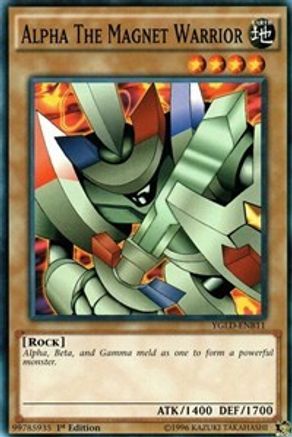 Alpha The Magnet Warrior (YGLD-ENB11) - King of Games: Yugi's Legendary Decks Unlimited