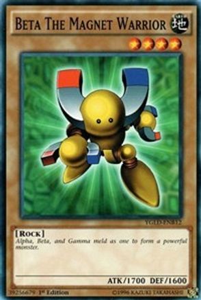 Beta The Magnet Warrior (YGLD-ENB12) - King of Games: Yugi's Legendary Decks 1st Edition