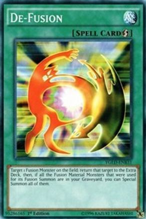 De-Fusion (YGLD-ENB31) - King of Games: Yugi's Legendary Decks 1st Edition