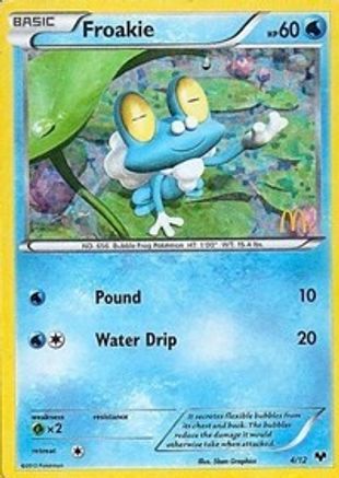 Froakie - 4/12 4/12 - McDonalds Promos 2014 Holofoil