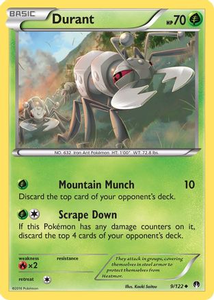 Durant 9/122 - XY BREAKpoint Reverse Holofoil