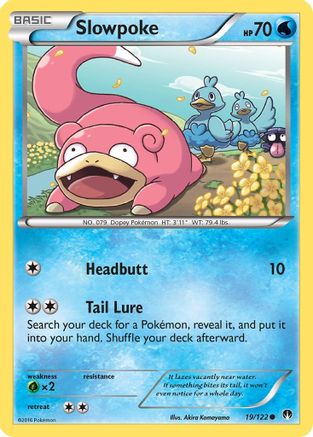 Slowpoke 19/122 - XY BREAKpoint Reverse Holofoil