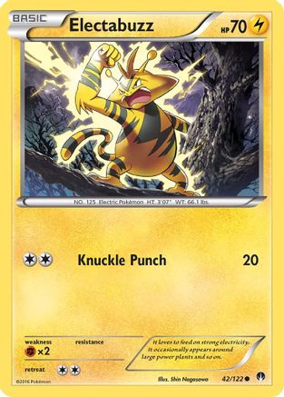 Electabuzz 42/122 - XY BREAKpoint Reverse Holofoil