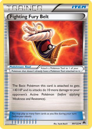 Fighting Fury Belt 99/122 - XY BREAKpoint Reverse Holofoil