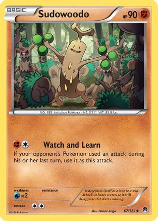 Sudowoodo 67/122 - XY BREAKpoint Reverse Holofoil