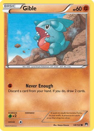 Gible 68/122 - XY BREAKpoint Reverse Holofoil