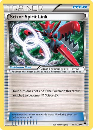 Scizor Spirit Link 111/122 - XY BREAKpoint Reverse Holofoil