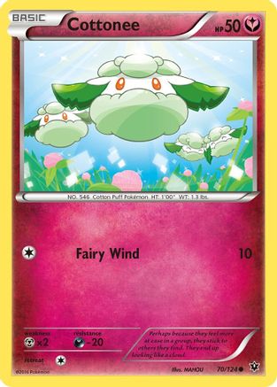 Cottonee 70/124 - XY Fates Collide