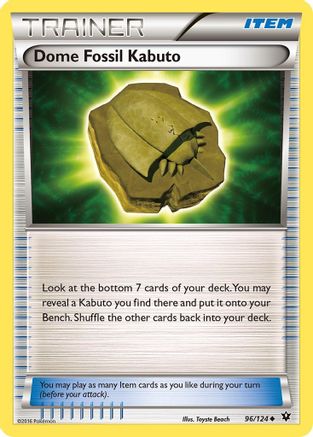 Dome Fossil Kabuto 96/124 - XY Fates Collide