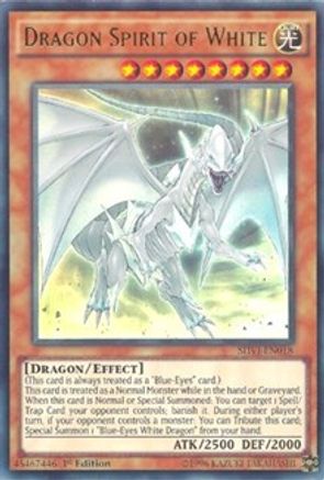 Dragon Spirit of White (SHVI-EN018) - Shining Victories 1st Edition