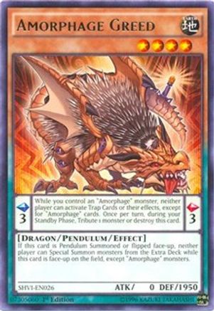 Amorphage Greed - SHVI-EN026 - Shining Victories 1st Edition