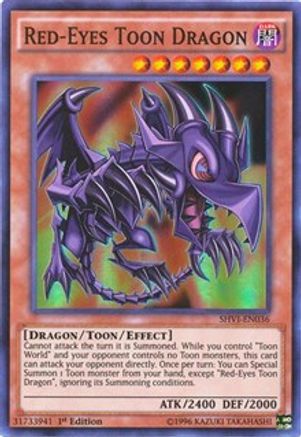 Red-Eyes Toon Dragon - SHVI-EN036 - Shining Victories 1st Edition