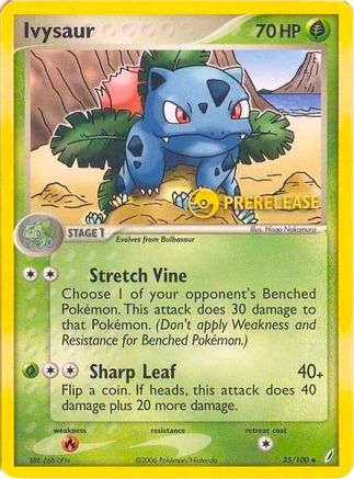 Ivysaur - 35/100 (Prerelease) 35 - Nintendo Promos