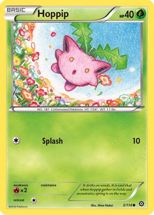 Hoppip 3/114 - XY Steam Siege