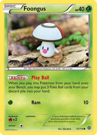 Foongus 12/114 - XY Steam Siege Reverse Holofoil