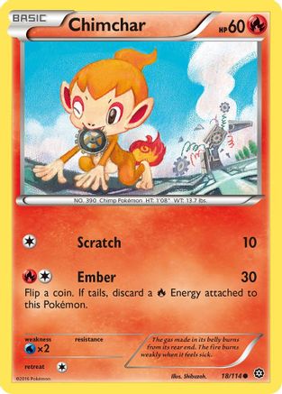 Chimchar 18/114 - XY Steam Siege
