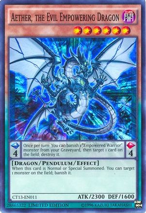 Aether, the Evil Empowering Dragon (CT13-EN011) - 2016 Mega-Tins Limited