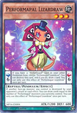 Performapal Lizardraw (MP16-EN004) - 2016 Mega-Tins Mega Pack 1st Edition