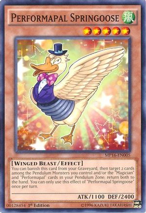 Performapal Springoose (MP16-EN005) - 2016 Mega-Tins Mega Pack 1st Edition