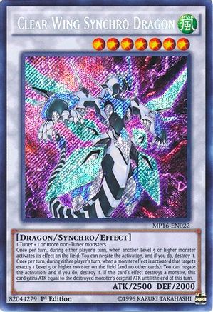 Clear Wing Synchro Dragon (MP16-EN022) - 2016 Mega-Tins Mega Pack 1st Edition