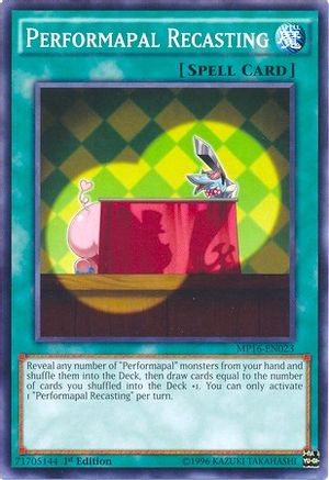 Performapal Recasting (MP16-EN023) - 2016 Mega-Tins Mega Pack 1st Edition