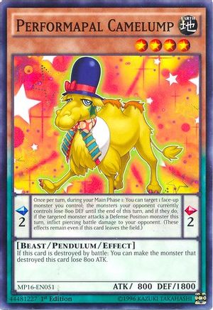 Performapal Camelump (MP16-EN051) - 2016 Mega-Tins Mega Pack 1st Edition