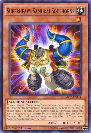 Superheavy Samurai Soulhorns (MP16-EN111) - 2016 Mega-Tins Mega Pack 1st Edition