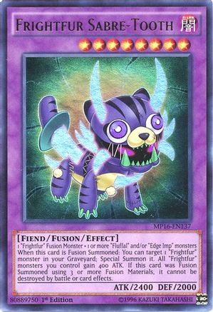 Frightfur Sabre-Tooth (MP16-EN137) - 2016 Mega-Tins Mega Pack 1st Edition