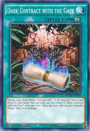 Dark Contract with the Gate (MP16-EN168) - 2016 Mega-Tins Mega Pack Unlimited