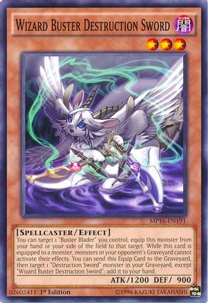 Wizard Buster Destruction Sword (MP16-EN191) - 2016 Mega-Tins Mega Pack 1st Edition