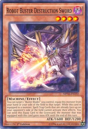 Robot Buster Destruction Sword (MP16-EN192) - 2016 Mega-Tins Mega Pack Unlimited