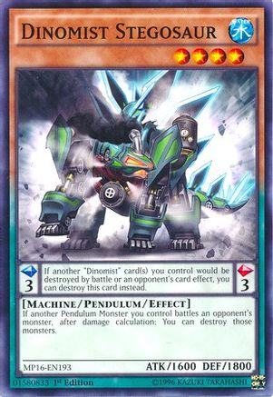 Dinomist Stegosaur (MP16-EN193) - 2016 Mega-Tins Mega Pack 1st Edition