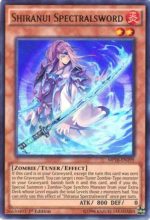 Shiranui Spectralsword (MP16-EN199) - 2016 Mega-Tins Mega Pack 1st Edition